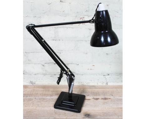A Herbert Terry &amp; Sons black anglepoise lamp.  