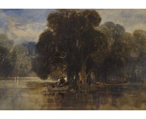 JOHN SELL COTMAN (British 1782 - 1842) THE FISHERMAN Watercolour, 15 x 22cm (6 x 8 3/4") Whitworth Art Gallery, Manchester la
