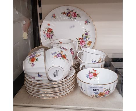 A Royal Worcester Roanoke part tea service. 