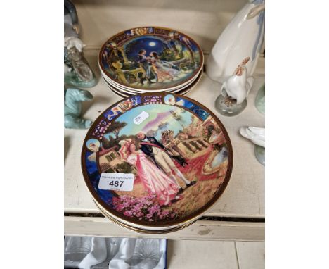 Royal Worcester collectors plates - set of 12 Legends of Love series - original artwork by Graham Twyford 