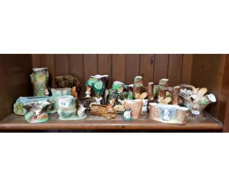 17 items of Fauna pottery by Hornsea, Withernsea, Sylvac etc.