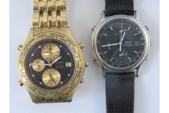 seiko world timer quartz