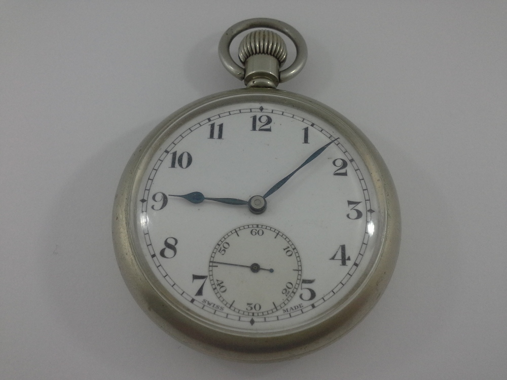 navy pocket watch