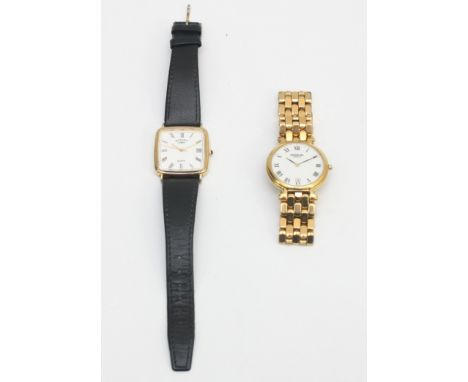 Raymond Weil a gold plated quartz gentleman's wristwatch and Rotary quartz wristwatch, both with flat batteries (2)