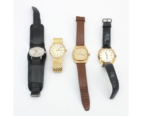 Rotary, three manual wind gentleman's wristwatches and a Sekonda, all working when catalogued (4)