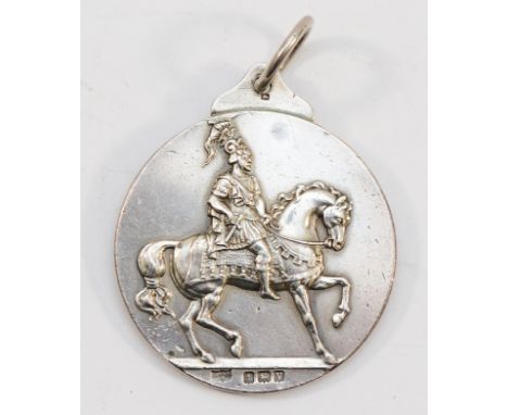A silver Hackney Horse Society medal, Birmingham 1920, by Mappin &amp; Webb Ltd, 4.5cm, 48gm.