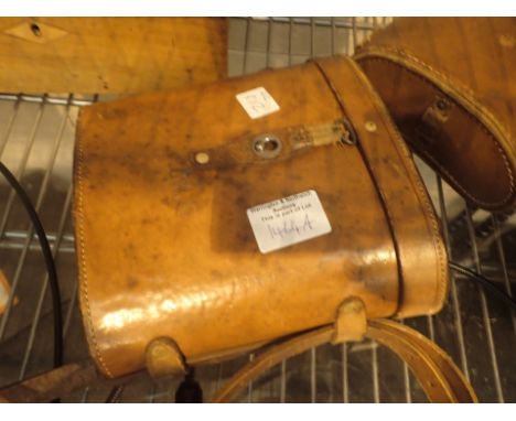 Leather cased pair of K Strauss Paris binoculars