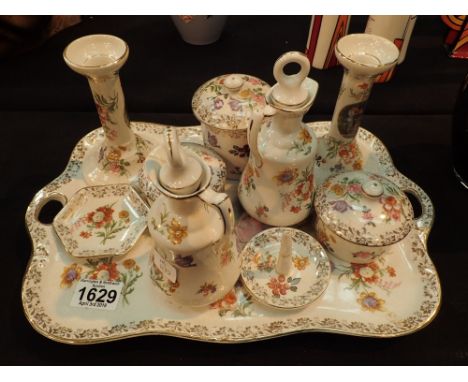 Ceramic dressing table set by Empire Works Stoke