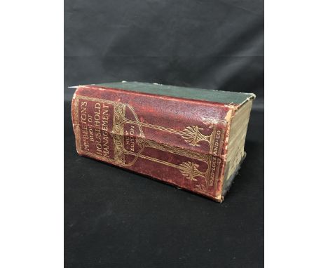 MRS BEETON'S BOOK OF HOUSEHOLD MANAGEMENT: A GUIDE TO COOKERY IN ALL BRANCHES, new edition, revised and fully illustrated, Wa