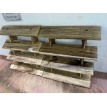 *Two Four Tier Graduated Display Stands