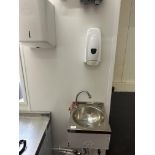 *Stainless Steel Wash Hand Basin with Soap and Towel Dispensers