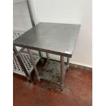 *Stainless Steel Preparation Table with Undershelf 60x60cm