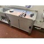 *Stainless Steel Hot Cupboard on Wheels 120x65cm
