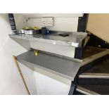*Two Stainless Steel Wall Shelves 80x30cm