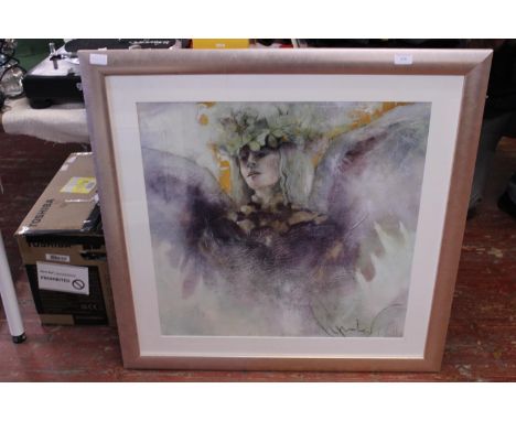 A large framed limited edition print 91cm X 91cm postage unavailable 