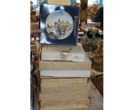A selection of Royal Doulton collectors plates 