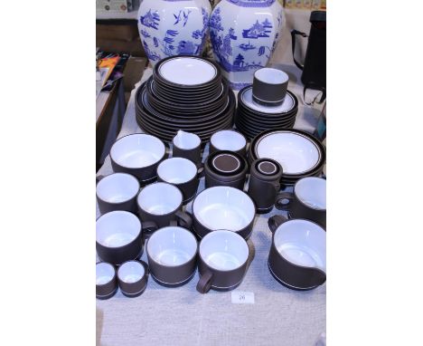 A large vintage Hornsea pottery dinner service, postage unavailable 