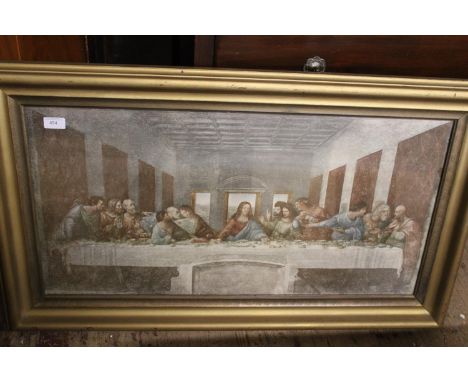 A antique framed Medici Society print. 58cmX97cm postage unavailable. 