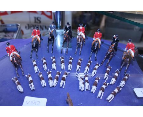 A vintage Britain's lead figures hunting themed 