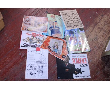 A job lot of vintage style wall signs 
