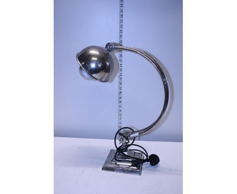 A vintage style chrome table lamp, 53cm tall postage unavailable 