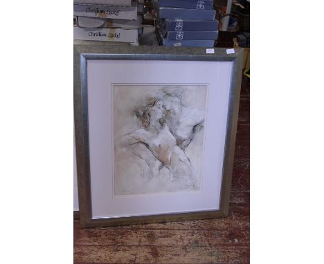 A limited edition framed print, 79cm X 92cm postage unavailable 