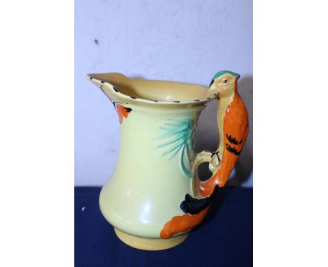 A vintage Burleigh ware parrot form jug 