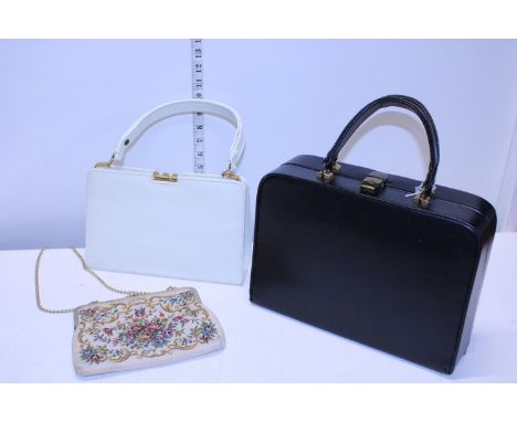 Three assorted vintage ladies handbags 
