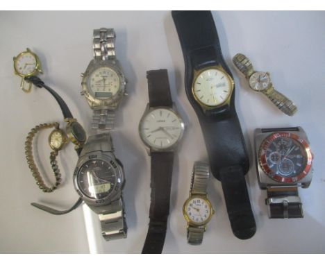 Gents wristwatches to include Kahuna, Lotus, Casio, Rotary and others 