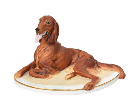 Royal Worcester model of a Red Setter, by Kenneth Potts, 42/250