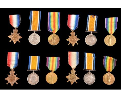 Four Great War Medal Trios, comprising the 1914-15 Star, the British War Medal and the Victory Medal to:  1. 3-2897 Private W