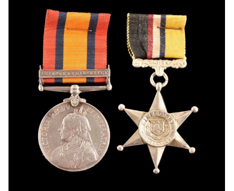 A Boer War Defence of Kimberley medal pair awarded to: Civilian Conductor A. M. Turnbull, Army Service Corps. Comprising:&nbs