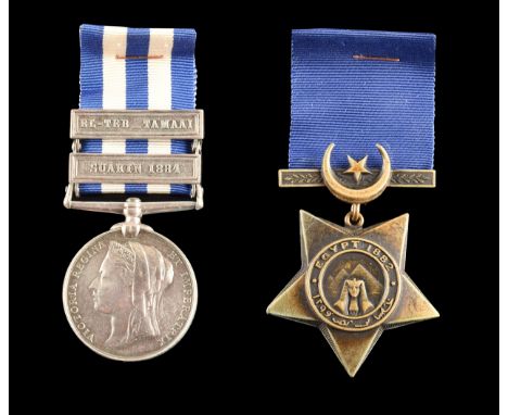 An Egypt Campaign medal pair awarded to: 2462 Private. W. Williams, 3rd Battalion King's Royal Rifle Corps. Comprising an Egy