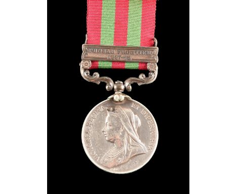 An India Medal 1895-1902, to 4265 Private A. Rodgers, 2nd Battalion, Highland Light Infantry, 1 clasp Punjab Frontier 1897-98