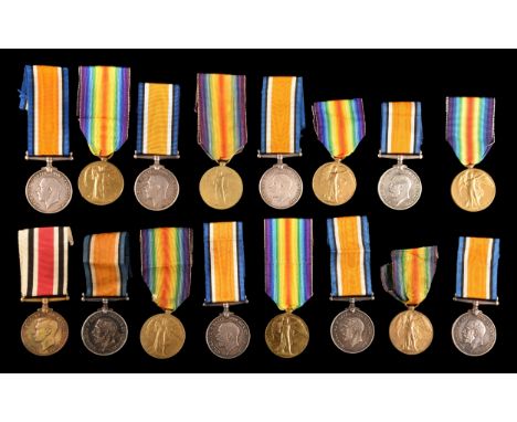 Eight Great War Medal Pairs each comprising the British War Medal and the Victory Medal to:  1. 134527 Sapper J. Clark, Royal