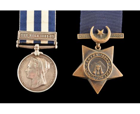 An Egypt Campaign 1882 medal pair awarded to: 12651 2nd Corporal S. Vaughan, 8th Company Royal Engineers. Comprising: an Egyp