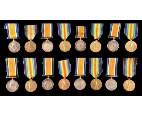 Eight Great War Medal Pairs each comprising the&nbsp;British War Medal and the Victory Medal to:&nbsp; 1. G-20275 private H. 