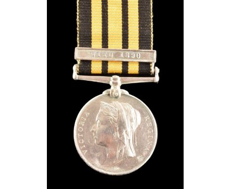 An East and West Africa 1887-1900 medal, 1 clasp Witu 1890 to Bugler R. C. Hooper, Royal Marines, HMS Conquest (R.C. Hooper, 