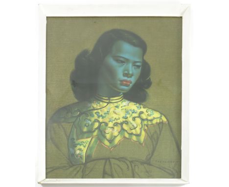 AFTER VLADIMIR TRETCHIKOFF, CHINESE GIRL, RETRO VINTAGE PRINT