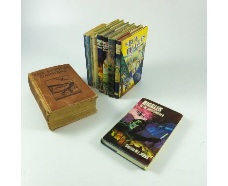 BIGGLES FIRST EDITION BROCKHAMPTON PRES LTD 1968 BIGGLES IN THE UNDERWORLD WITH DUST JACKET AND 8 OTHER BIGGLES BOOKS
