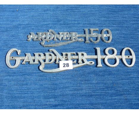 GARDNER 180 ENGINE BADGE AND 150 BADGE A/F