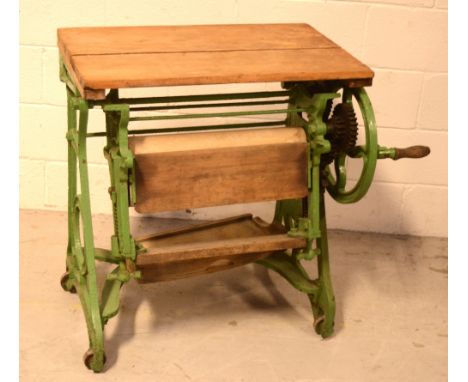 An early 20th century vintage mangle, length 71cm.