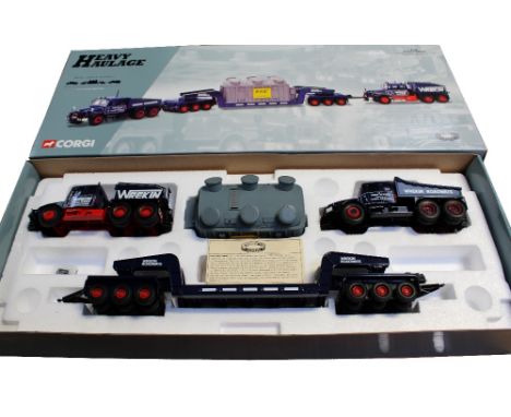 A boxed Corgi limited edition 'Heavy Haulage Series 18007 Wrekin Roadways Scammell Contractor x2 Twenty-Four Wheel Girder Tra