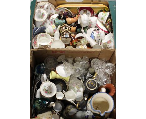 A quantity of ceramics, mainly teaware, to include Royal Albert 'Moss Rose', Colclough, a child's miniature tea service decor