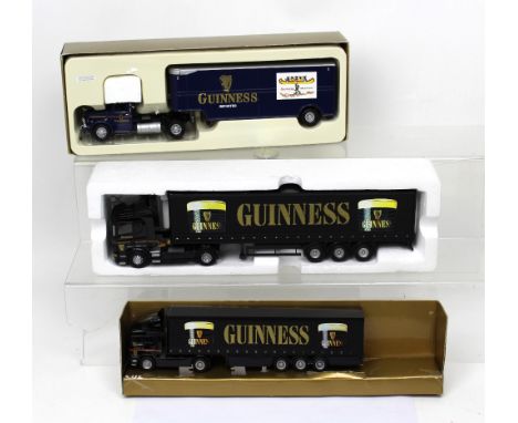 Corgi; three boxed limited edition diecast model 'Guinness' branded vehicles including 'Mack LJ with Fruehauf Trailer', no.50