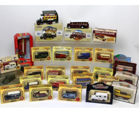 Classic Commercials from Corgi; 'Bedford OB, Edinburgh' 98164, boxed, 'Thornycroft Bus, Thomas Tilling' 96996, boxed and a la