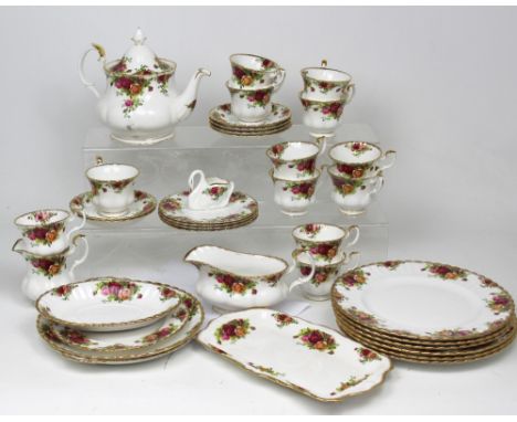 A Royal Albert 'Old Country Roses' part tea service to include teapot, milk jug etc.