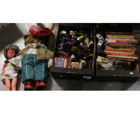 A quantity of diecast vehicles to include Dinky, Corgi, Lledo, Days Gone etc (some boxed), also a quantity of children's book