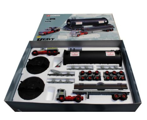 A boxed Corgi limited edition 'Heavy Haulage Series 31014 Sunter Bros Guy Invincible Long Platform Trailer, Pipe Load & Diamo