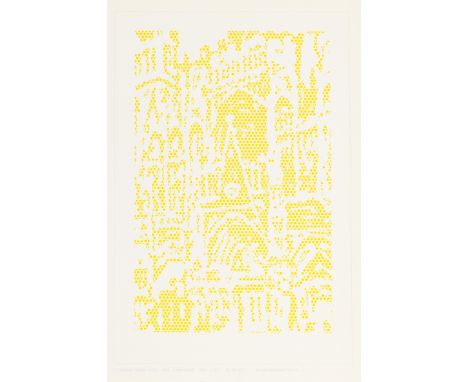 Tuten (Frederic) Lichtenstein at Gemini, with 6 Cathedral plates and 6 (of 7) Haystack plates only (lacking Haystack 7), colo
